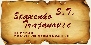 Stamenko Trajanović vizit kartica